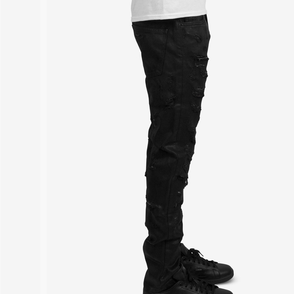 Dope Men’s Black‎ Stredded Skinny Butterfly Skinny Jeans Size 30